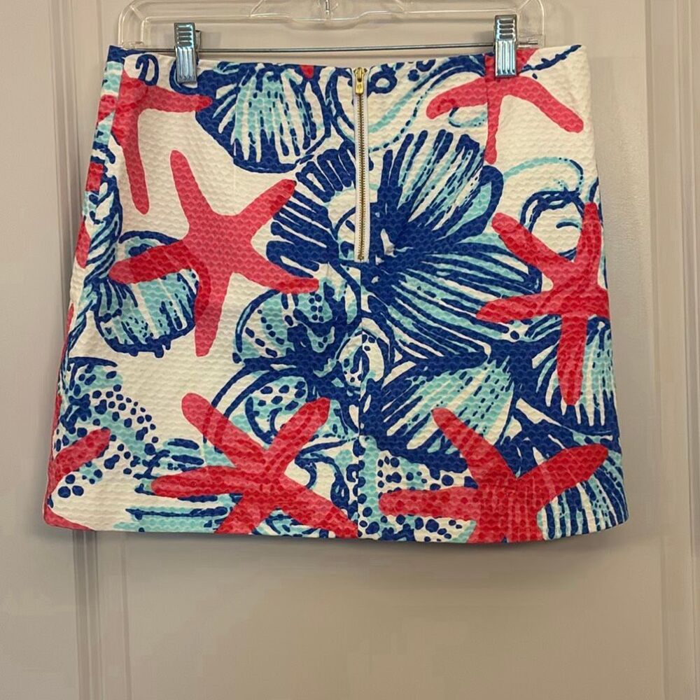 Lilly Pulitzer She She Shells starfish pattern, Tate skirt, size 6 - Picture 6 of 6